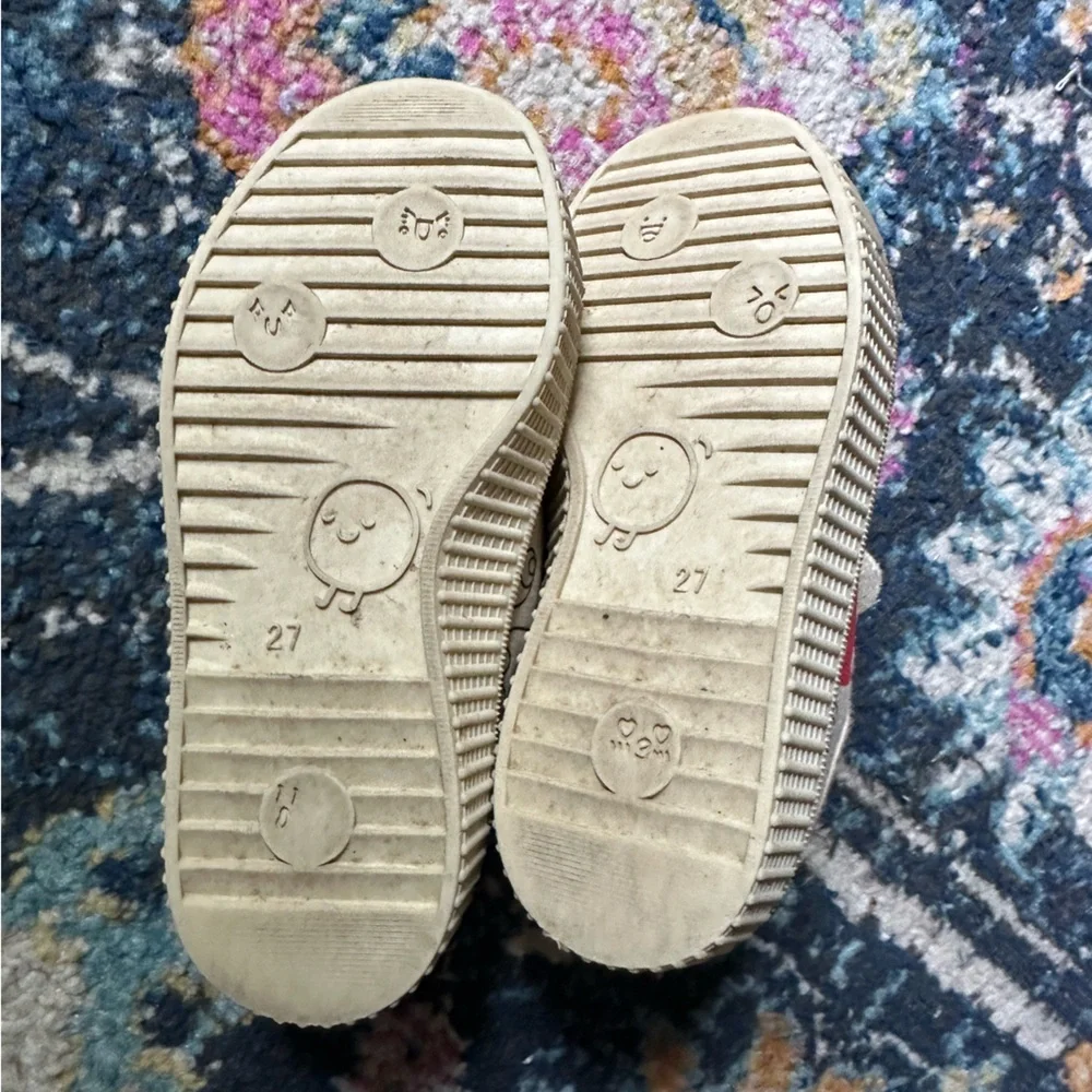 Kids canvas PAC Man Ghost Velcro sneakers size 10 - Picture 2 of 11